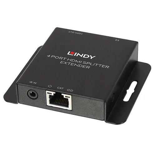 LINDY Extender Splitter HDMI IR Cat6 Loop Out 4 Port 50m