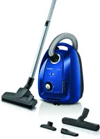 Siemens Bodenstaubsauger iQ300 blau Mit Beutel - Staubsauger Typ: Bodenstaubsauger - Motorleistung: 600 W - Detailfarbe: Blau - Beutellos: Nein - Staubbehältervolumen: 4 l - Nasswischfunktion: Nein