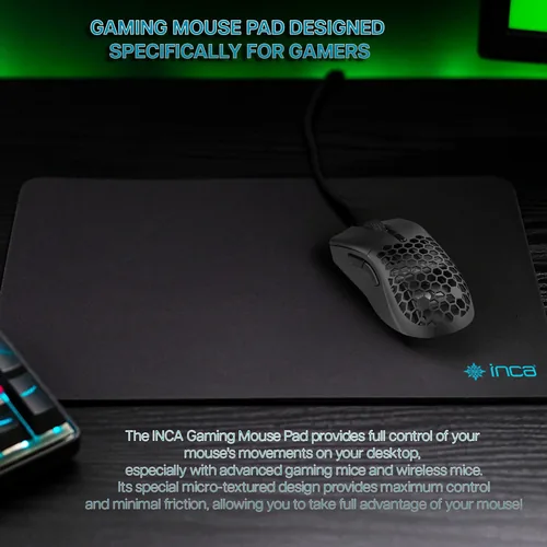 Inca IMP-020 mouse pad Gaming mouse pad Black