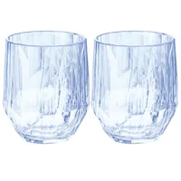 Koziol Trinkglas Club No. 24 300 ml, 2 Stück, Aquamarine - Glas Typ: Trinkglas - Material: Kunststoff - Detailfarbe: Aquamarine - Höhe: 14.5 cm - Volumen: 300 ml