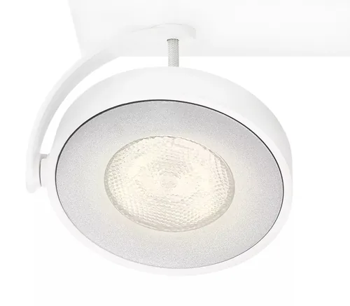 Philips Aufbauspot Clockwork, 2 x 4.5 W, 1000 lm, 2700 K, Weiss - Leuchten Kategorie: Deckenleuchte - Betriebsart: Netzbetrieb - Lampensockel: LED fest verbaut - Farbtemperatur Kelvin: 2700 K - Gesamtleistung: 9 W - Farbwiedergabeindex CRI: 80