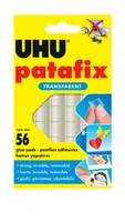 UHU Klebepad Patafix Transparent, 56 Stück - Geeignete Oberflächen: Fotos - Holz - Metall - Kunststoff - Porzellan - Glas - Packungsgrösse: 56 Stück - Detailfarbe: Transparent - Art: Klebepad