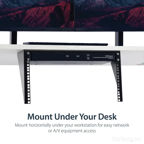 6U WALL MOUNT RACK BRACKET STEEL LOW-PROFILE WALL-BRACKET