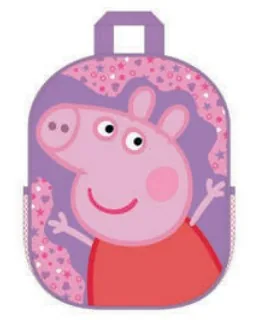 Scooli Rucksack 3D Peppa Pig 7 l - Gewicht: 290 g - Motiv: Peppa Pig - Ergonomie: Gepolsterte Schultergurte - Volumen: 7 l - Detailfarbe: Rosa - Violett