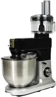 OHMEX Küchenmaschine OHM-SMX-6208 Schwarz/Silber - Funktionen: Hacken - Mahlen - Mixen - Reiben - Schlagen - Zerkleinern - Detailfarbe: Schwarz - Silber - Gerätetyp: Küchenmaschine - Leistungsaufnahme Betrieb: 1200 W - Timerfunktion: Ja - Display vorhande