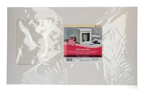 Funcakes Hohe Tortenbox Weiss, 21 x 21 x 23.5 cm - Detailfarbe: Weiss - Materialtyp: Papier - Material: Karton - Verpackungseinheit: 1 Stück
