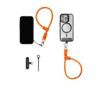 SmallRig FilMov sangle Téléphone portable Cuir véritable, Nylon, Acier inoxydable Orange
