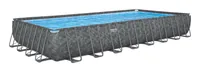 Bestway Pool APX365 488 x 132 cm - Volumen: 52231 l - Pumpentyp: Sandfilterpumpe - Schlauchsystem: 38 mm - Form: Eckig - Länge: 956 cm - Breite: 488 cm