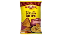 Old El Paso Tortilla Chips Paprika 185 g - Produkttyp: Chips - Nährwertangabe pro: 100 g - Energiegehalt (in kj): 2044 KJ - Energiegehalt (in kcal): 489 Kcal - Fett: 25.5 g - Gesättigte Fettsäuren: 2.9 g