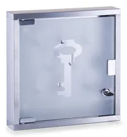 Zeller Present Schlüsselkasten Inox Glas Transparent/Silber - Produkttyp: Schlüsselschrank - Widerstandsfähigkeit: Metallgehäuse - Detailfarbe: Silber - Transparent