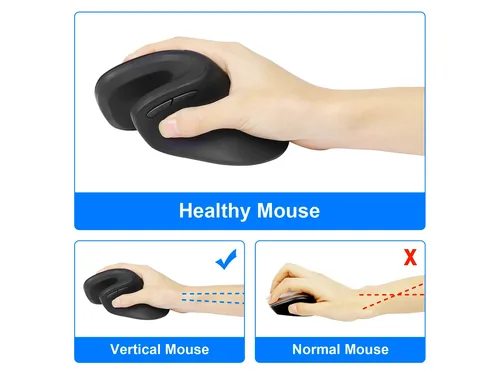 Equip Ergonomische Maus USB-A-C Stker 1.80m Rechts schwarz