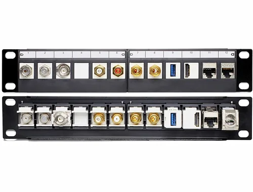 Delock Patchpanel Keystone 12-Port 10 Rack - Montage: 10 Rack - Anzahl Ports: 12 - Patchpaneltyp: Keystone - Patchpanel Cat: Leerpanel
