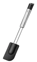 GEFU Teigschaber Primeline 28.6 cm, Schwarz/Silber - Set: Nein - Spülmaschinenfest: Ja - Material Küchenhelfer: Edelstahl - Silikon - Detailfarbe: Schwarz - Silber