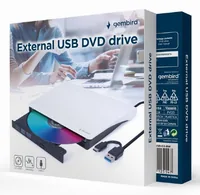 gembird DVW EXT SLIM DVD-USB-031 white USB-C3.1 DVD8x CD24x