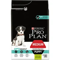 Purina Pro Plan Trockenfutter M Puppy Sensitive Digestion Lamm, 3 kg - Tierbedürfnis: Wachstum & Trächtigkeit - Verdauung - Magen & Darm - Geschmacksrichtung: Lamm - Zertifikate: Keine Zertifizierung - Fleischsorte: Lamm - Packungsgrösse: 3 kg - Futtereig