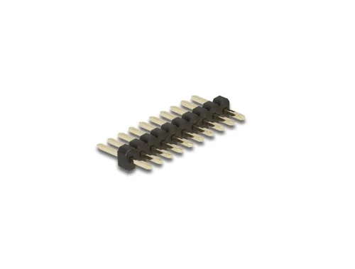 Delock Stiftleiste 10 Pin, Rastermaß 1,27 mm, 1-reihig, gerade, 5 Stück