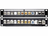 Delock Patchpanel Keystone 12-Port 10 Rack - Montage: 10 Rack - Anzahl Ports: 12 - Patchpaneltyp: Keystone - Patchpanel Cat: Leerpanel
