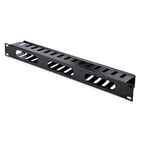 StarTech.com 1 HE 19 Rangierpanel / Kabelordner Kabelmanagement mit Abdeckung - Server Finger Kabelkanal - Kabelführungsplatte für Schaltschrank - 1U - 48.3 cm (19")