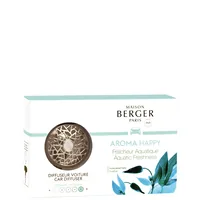 Maison Berger Autodiffusor Happy Aquatische Frische - Detailfarbe: Silber - Funktionen: Geruchsreduzierung - Typ: Lufterfrischer