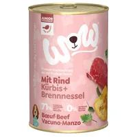 WOW.Pet WJ00400BE dogs moist food Nettle, Beef, Pumpkin Junior 400 g