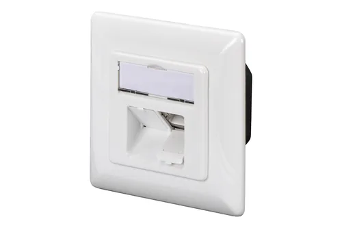 DIGITUS Aufputzdose Cat6a 2xRJ45 geschirmt Signalweiß