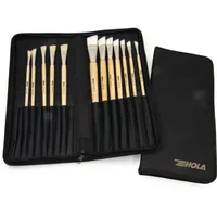 HOLA Strichzieher Set in Pinselmappe - Breite: 8 mm - Material: Naturborsten - Synthetik - Zertifikate: Keine Zertifizierung - Länge: 8 mm - Eigenschaften: Keine Eigenschaft - Produkttyp: Pinsel-Set