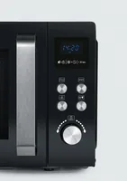 Severin Mikrowelle mit Grill MW 7752 Schwarz - Mikrowellenleistung: 900 W - Fassungsvermögen: 25 l - Grillfunktion: Ja - Backofenfunktion: Ja - Steamfunktion: Nein - Breite: 48.3 cm
