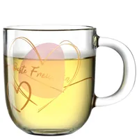 Leonardo Kaffeetasse Emozione – Beste Freundin 400 ml, 1 Stück - Material: Kalk-Natron-Glas - Tassen Typ: Kaffeetasse - Ausstattung: Henkel - Detailfarbe: Transparent - Verpackungseinheit: 1 Stück - Volumen: 400 ml
