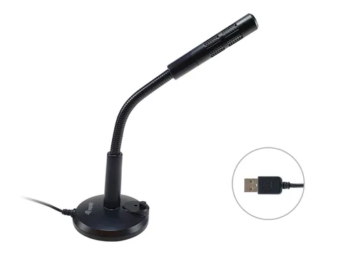 Equip Tischmikrofon USB-A Stecker 1.20m schwarz