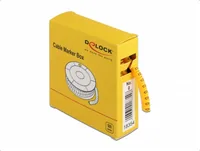 Delock Kabelmarker Box, Nr: 0, gelb, 500 Stück