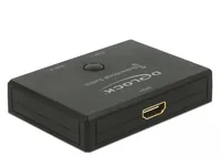 Delock Umschalter 2in-1Out, 1in-2out HDMI 4K/60Hz, Bidirektional - Anzahl Eingänge: 2 × - Anzahl Ausgänge: 1 × - Anschluss Seite A: HDMI - Anschluss Seite B: HDMI