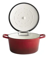 APS Bräter 5 Stars 4 l, Rot - Material: Eisen - Gusseisen - Topfart: Bräter - Kompatible Kochfelder: Backofen - Induktion - Antihaftbeschichtung: Keine Angaben - Detailfarbe: Rot - Spülmaschinenfest: Nein