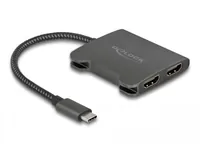 DeLOCK USB Type-C Splitter (DP Alt Mode) to 2 x HDMI MST 4K 60 Hz
