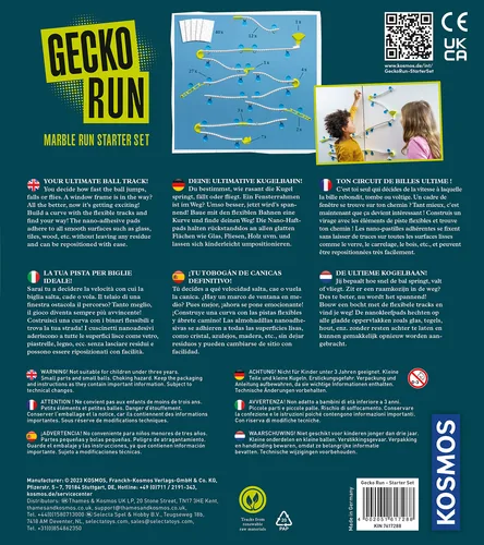 Kosmos Kugelbahn Gecko Run – Starter-Set - Altersempfehlung ab: 8 Jahren - Material: Kunststoff - Eigenschaften: Keine Eigenschaft - Zertifikate: Keine Zertifizierung - Anzahl Teile: 60 Teile