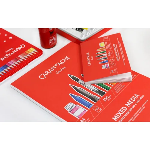CARAN D'ACHE Postkartenblock A6 454.112 12 Blatt 250g/m2