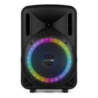 Fenton Lautsprecher FT08 lED MK2 - Bestückung: 1x 1 - 1x 8 - Eigenschaften: Akkubetrieb - Bluetooth Audio Streaming - Integrierter Lichteffekt - Mikrofoneingang - Bauweise: Multifunktionsbox - Lautsprecher Kategorie: Aktiv