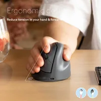 R-Go Tools RGOHEBAMRWL mouse Office Right-hand Optical 1600 DPI