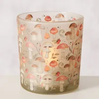 Boltze Windlicht Wilow Glas, 8 x 7.3 cm - Detailfarbe: Mehrfarbig - Detailmaterial: Glas - Grundmaterial: Glas