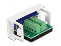 Delock Easy 45 Modul D-Sub 9 Pin Buchse zu 10 Pin Terminalblock 0 m - Kabeltyp: Adapter - Datenanschluss Seite A: DB9 - Datenanschluss Seite B: Terminalblock - Kabellänge: 0 m