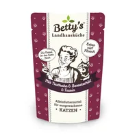 Betty's Landhausküche Nassfutter Truthahn mit Borretschöl, 100 g - Tierbedürfnis: Stoffwechsel - Haut & Fell - Verdauung - Magen & Darm - Geschmacksrichtung: Geflügel - Zertifikate: Keine Zertifizierung - Fleischsorte: Truthahn - Futtereigenschaft: Ohne k