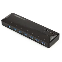 7-PT USB 3.0 HUB + CHARGE PTS 2X2.4A DEDICATED FAST CHARGE PTS