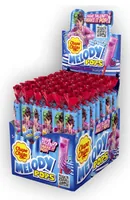 Chupa Chups Lollipop Melody Pops Erdbeer 48 x 15 g - Produkttyp: Lutschbonbons - Nährwertangabe pro: 100 g - Energiegehalt (in kj): 1615 KJ - Energiegehalt (in kcal): 380 Kcal - Fett: 0 g - Davon gesättigte Fettsäuren: 0 g