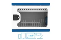 Alcasa PCT21-AC16 portable device management cart/cabinet Blue, White
