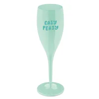 Koziol Sektglas Easy Peasy 100 ml, 1 Stück, Transparent/Weiss - Material: Kunststoff - Glas Typ: Sektglas - Detailfarbe: Transparent - Weiss - Höhe: 19.1 cm - Volumen: 100 ml