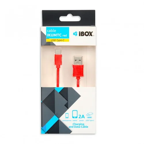 iBox IKUMTCR USB Kabel USB 2.0 1 m USB A USB C Rot