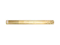 Partydeco Streudeko Konfettikanone Herzen Gold, 60 cm - Motiv: Herz - Material: Papier - Detailfarbe: Gold
