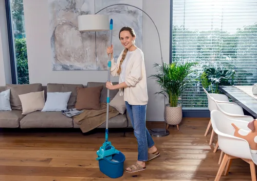 Leifheit Putzeimer-Aufsatz Power Clean M - Detailfarbe: Türkis - Material: Kunststoff