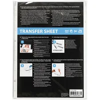 Creativ Company Aufbügelfolie 21.5 x 28 cm bedruckbar - Geeignet für Drucker: Inkjet - Detailfarbe: Weiss - Aussenanwendung: Nein - Selbstklebend: Nein - Folien Effekt: Keine - Format: A4