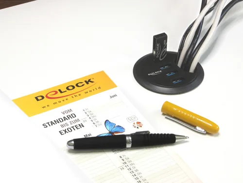 DeLOCK 62868 interface hub USB 3.2 Gen 1 (3.1 Gen 1) Type-A 5000 Mbit/s Black