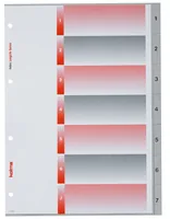 KOLMA Register LongLife A4 19.574.03 grau 1-7